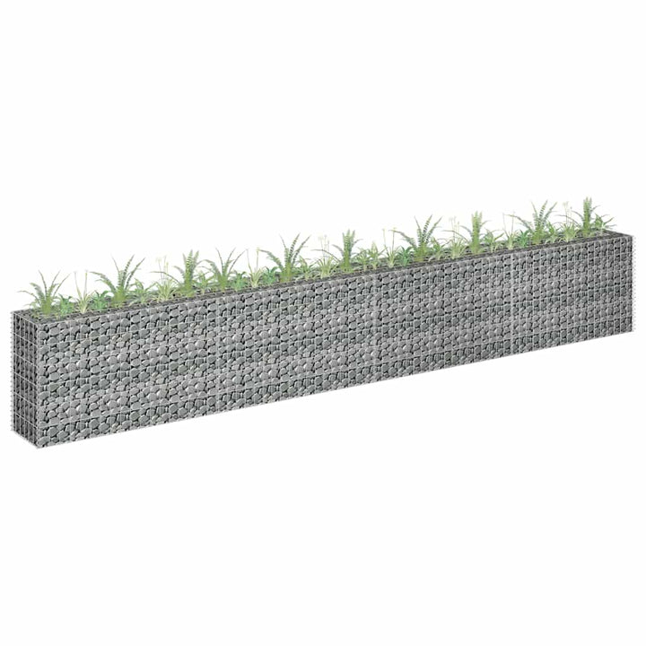 Planteringsgabion Upphöjd Galvaniserat Stål