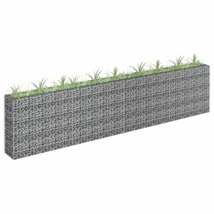 Planteringsgabion Upphöjd Galvaniserat Stål