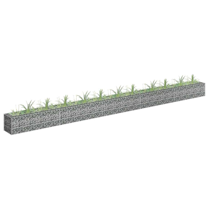 Planteringsgabion Upphöjd Galvaniserat Stål