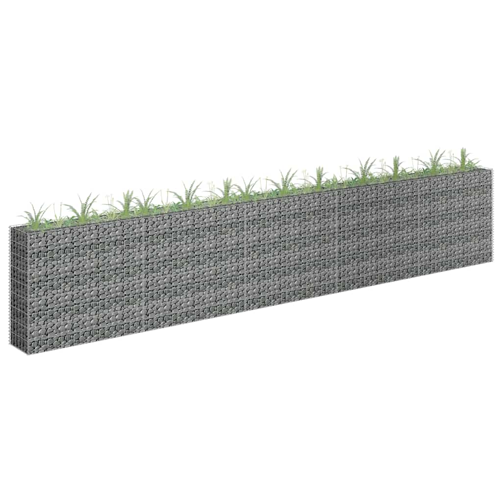 Planteringsgabion Upphöjd Galvaniserat Stål