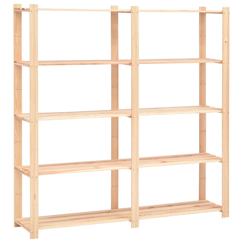 Förvaringshylla 5 Hyllplan 170X38X170 Massiv Furu 500 Kg