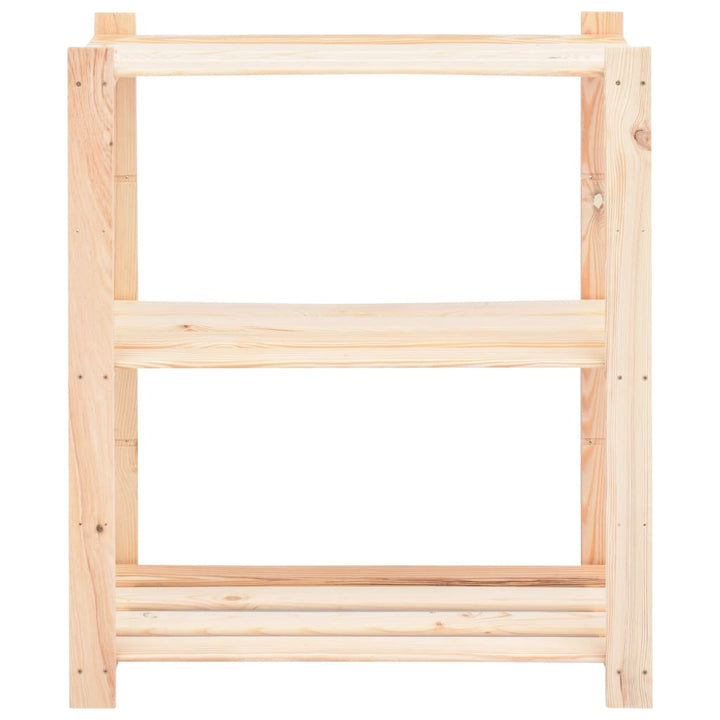 Förvaringshylla 3 Hyllplan 80X38X90 Massiv Furu 150 Kg
