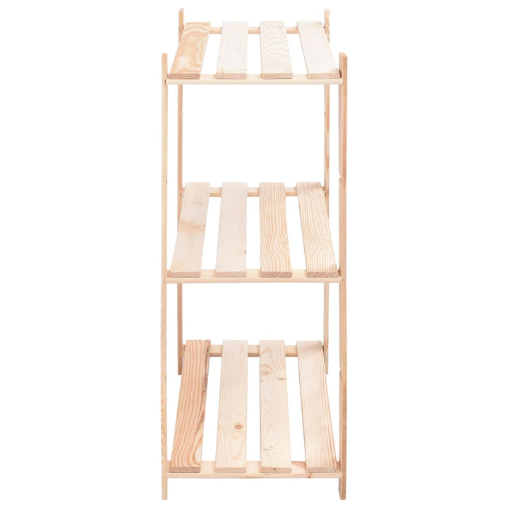 Förvaringshylla 3 Hyllplan 80X38X90 Massiv Furu 150 Kg