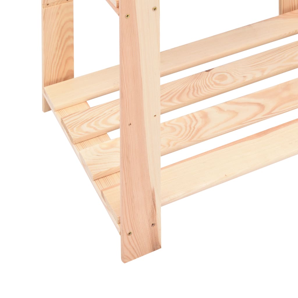Förvaringshylla 3 Hyllplan 80X38X90 Massiv Furu 150 Kg
