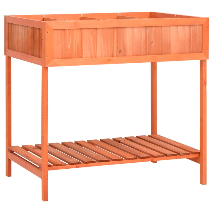 Odlingslåda För Örter 80X60X80 Cm Massivt Granträ