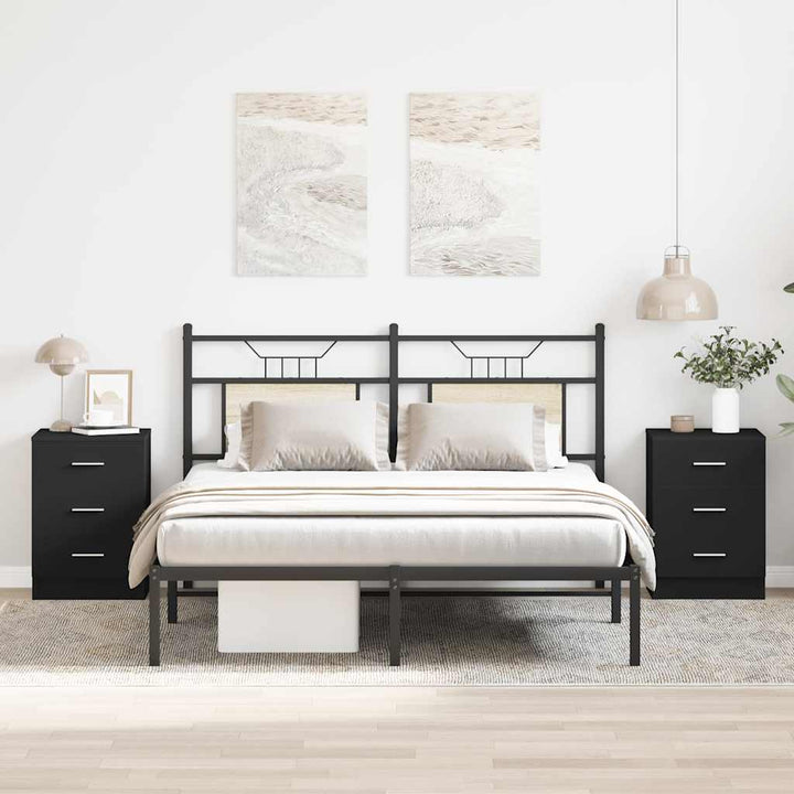 Sängbord 38X35X55 Cm Konstruerat Trä