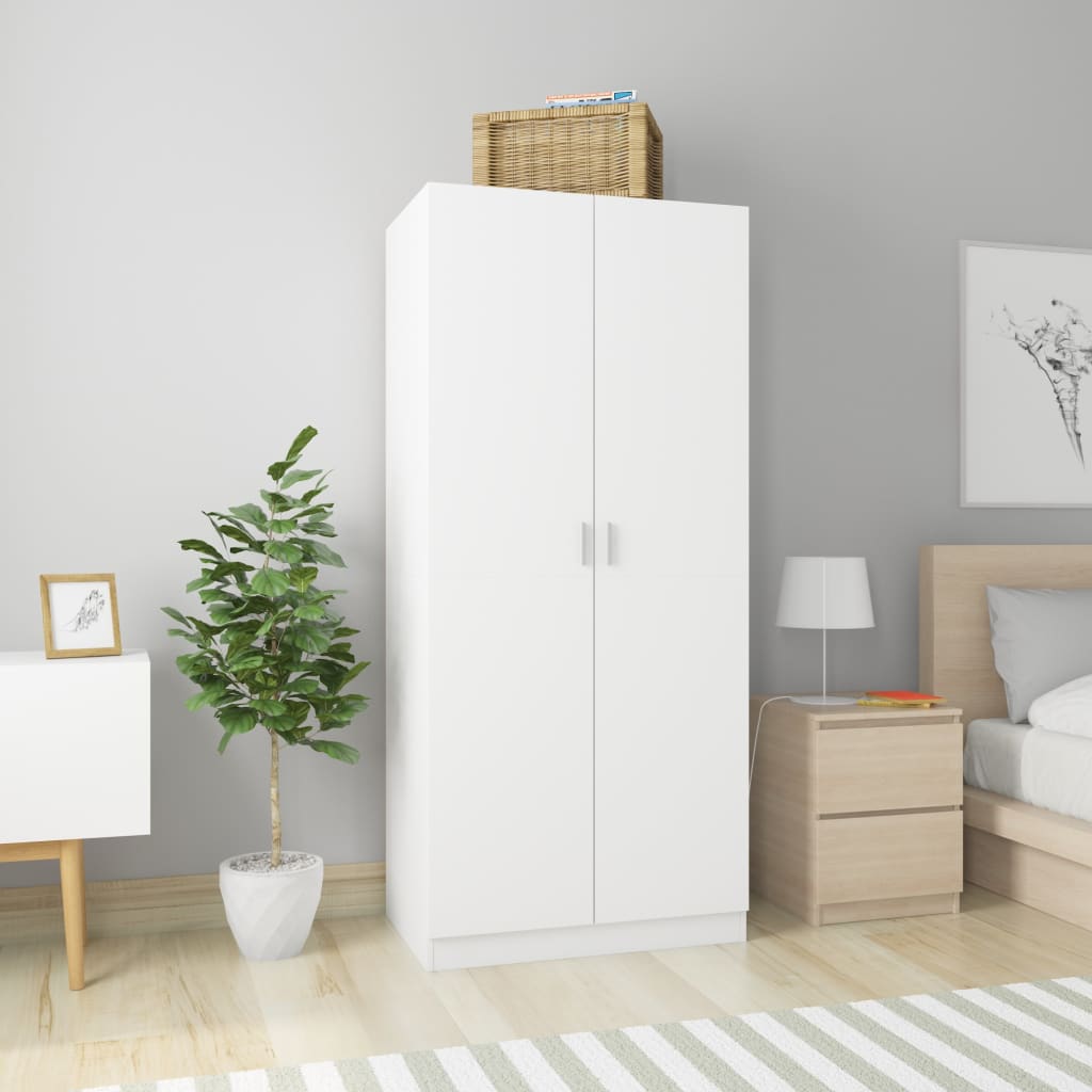 Garderob Hantverksmässig Ek 80X52X180 Cm Konstruerat Trä