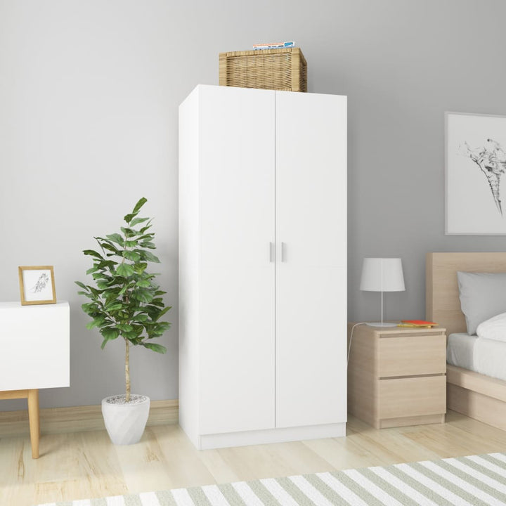 Garderob Hantverksmässig Ek 80X52X180 Cm Konstruerat Trä