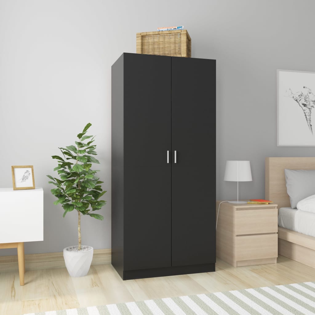 Garderob Hantverksmässig Ek 80X52X180 Cm Konstruerat Trä