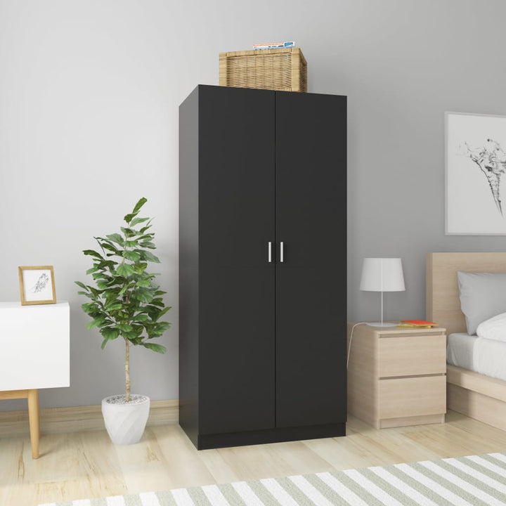 Garderob Hantverksmässig Ek 80X52X180 Cm Konstruerat Trä