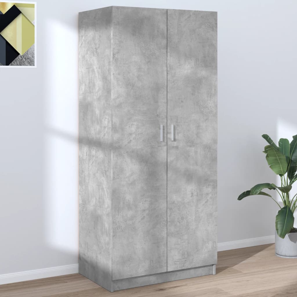 Garderob Hantverksmässig Ek 80X52X180 Cm Konstruerat Trä