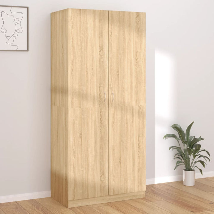 Garderob 90X52X200 Cm Konstruerat Trä
