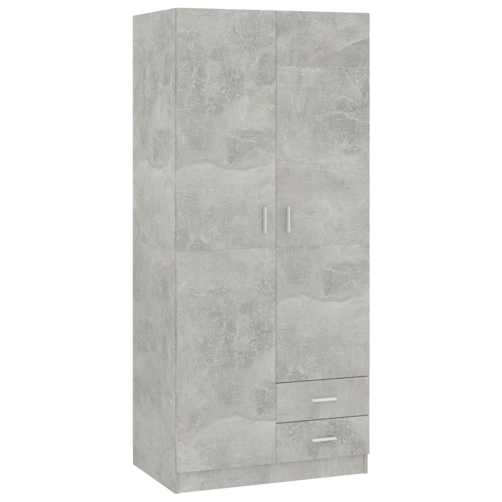 Garderob 80X52X180 Cm Konstruerat Trä