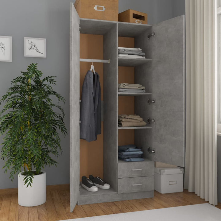 Garderob 80X52X180 Cm Konstruerat Trä