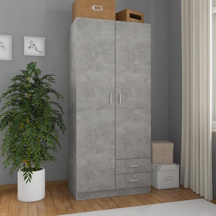 Garderob Åldrat Trä 80X52X180 Cm Konstruerat Trä