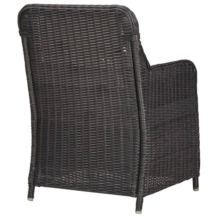 Caféset Med Dynor 3 Delar Konstrotting Svart