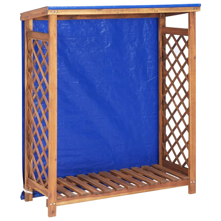 Vedbod 105X38X115 Cm Massivt Akaciaträ