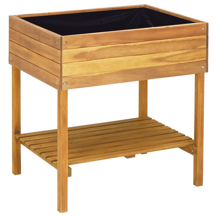 Förhöjd Odlingslåda 78,5X58,5X78,5 Cm Massivt Akaciaträ