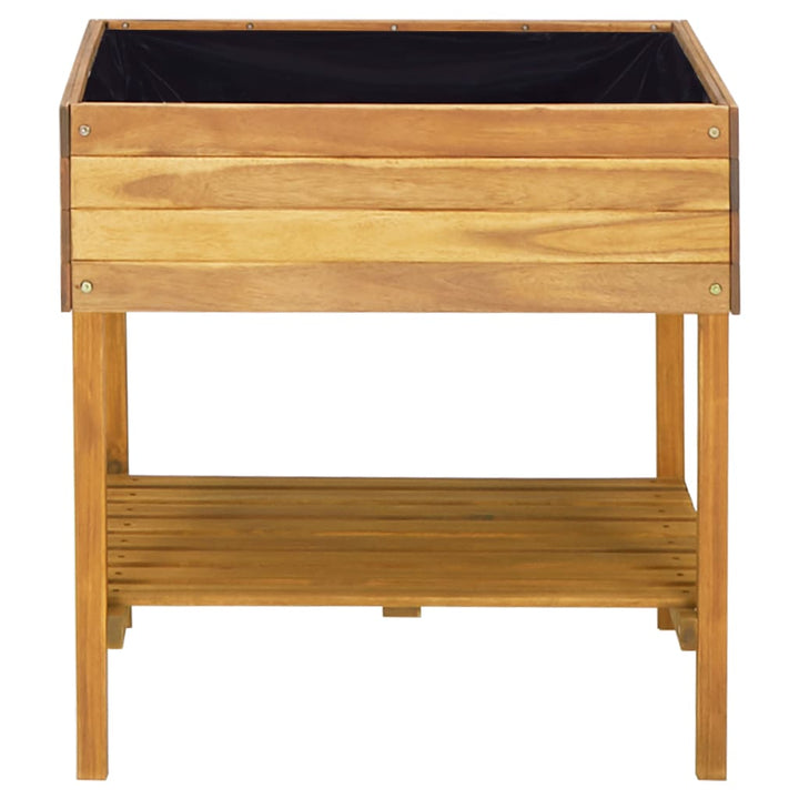 Förhöjd Odlingslåda 78,5X58,5X78,5 Cm Massivt Akaciaträ