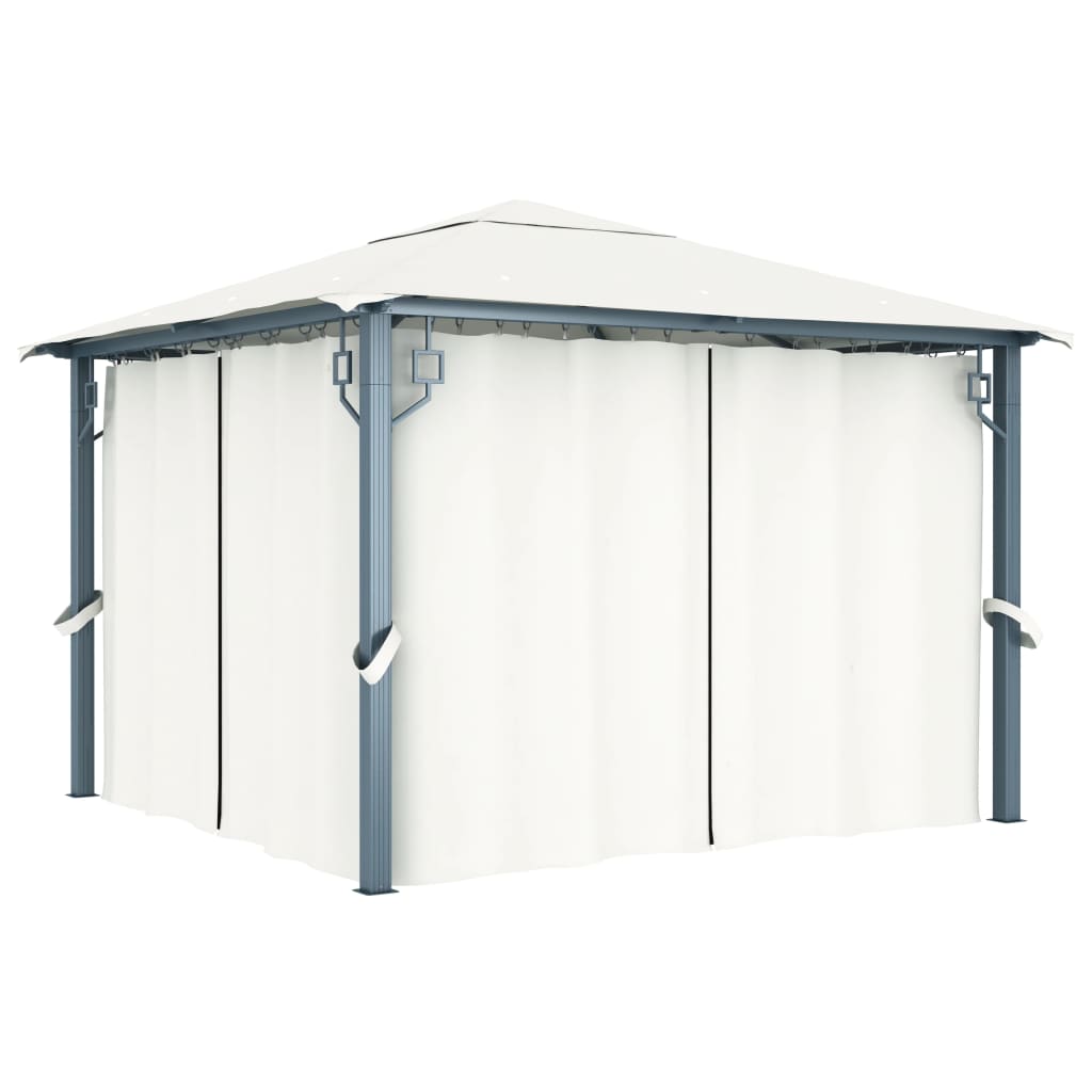 Paviljong Med Gardiner Aluminium