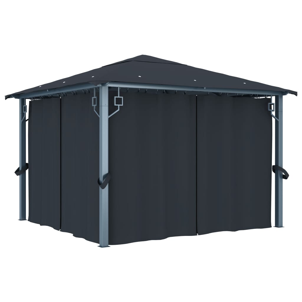 Paviljong Med Gardiner Aluminium
