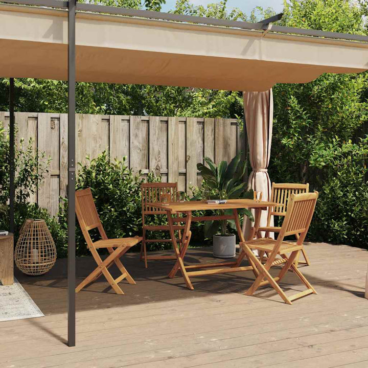 Paviljong Med Draperier Stål