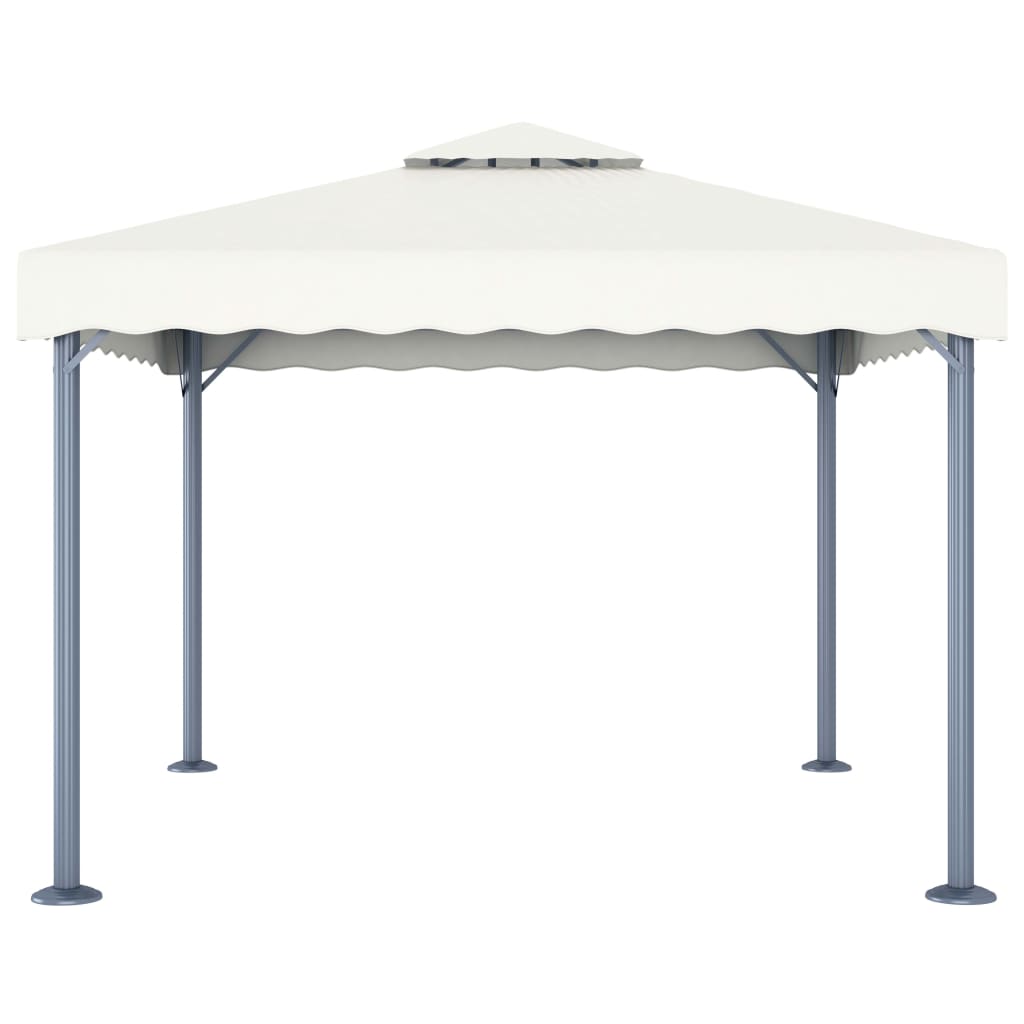 Paviljong 300X300 Cm Gräddvit Aluminium