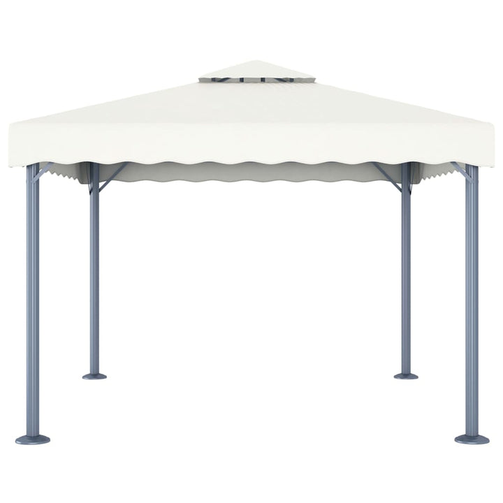 Paviljong 300X300 Cm Gräddvit Aluminium