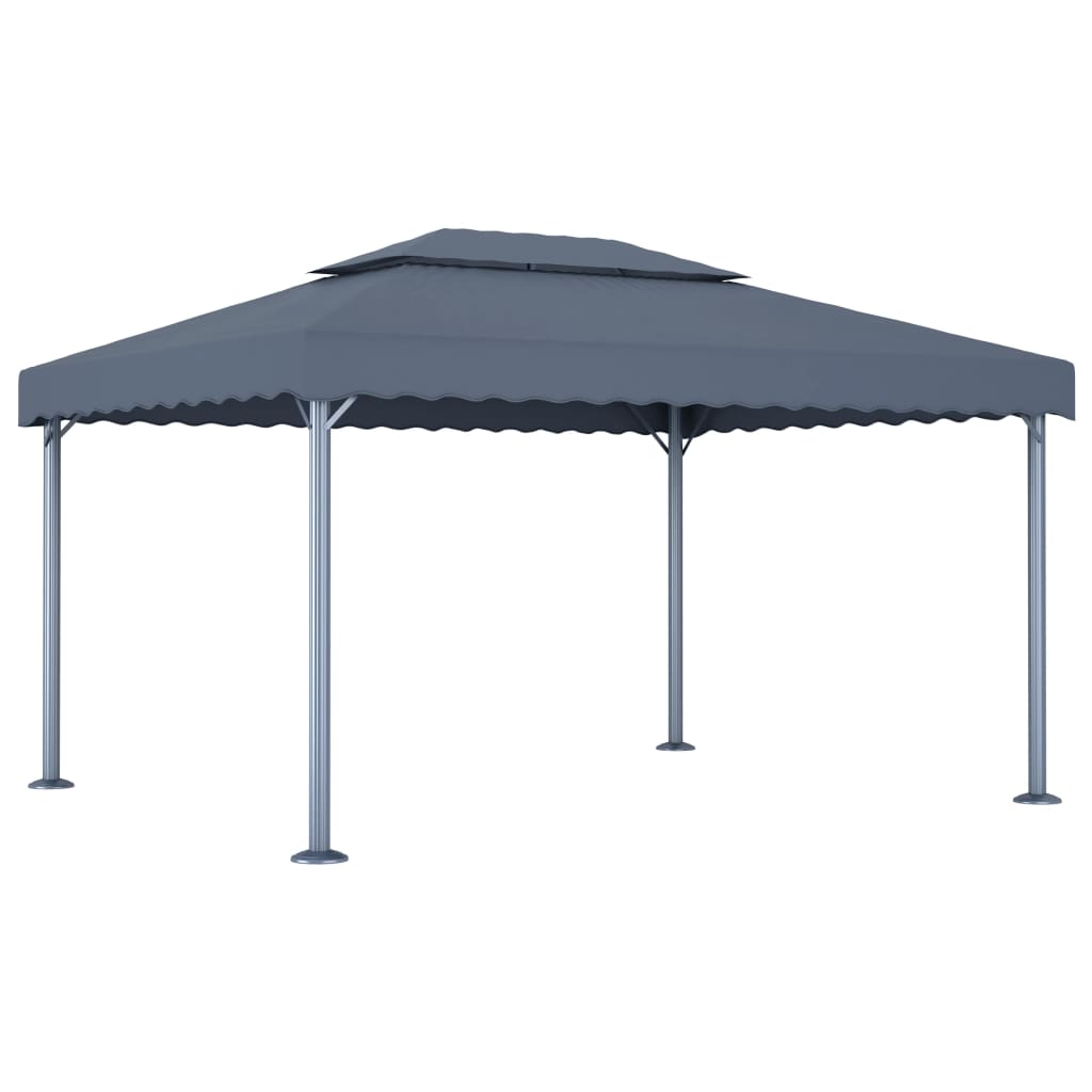 Paviljong 400X300 Cm Gräddvit Aluminium