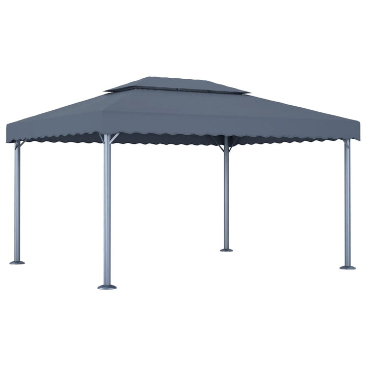 Paviljong 400X300 Cm Gräddvit Aluminium