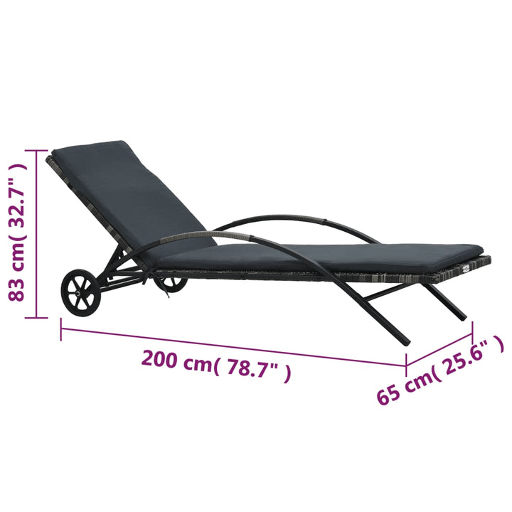 Solsängar Med Bord Konstrotting
