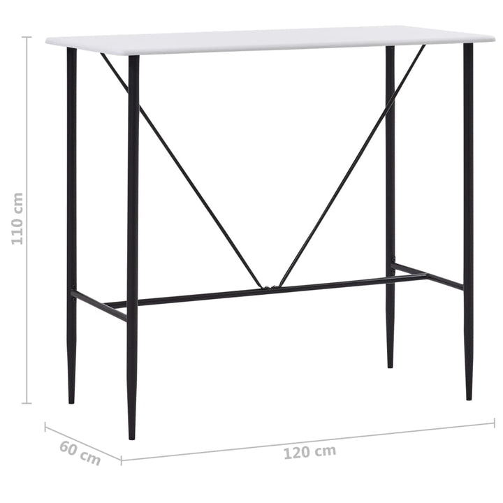 Barbord 120X60X110 Cm Mdf