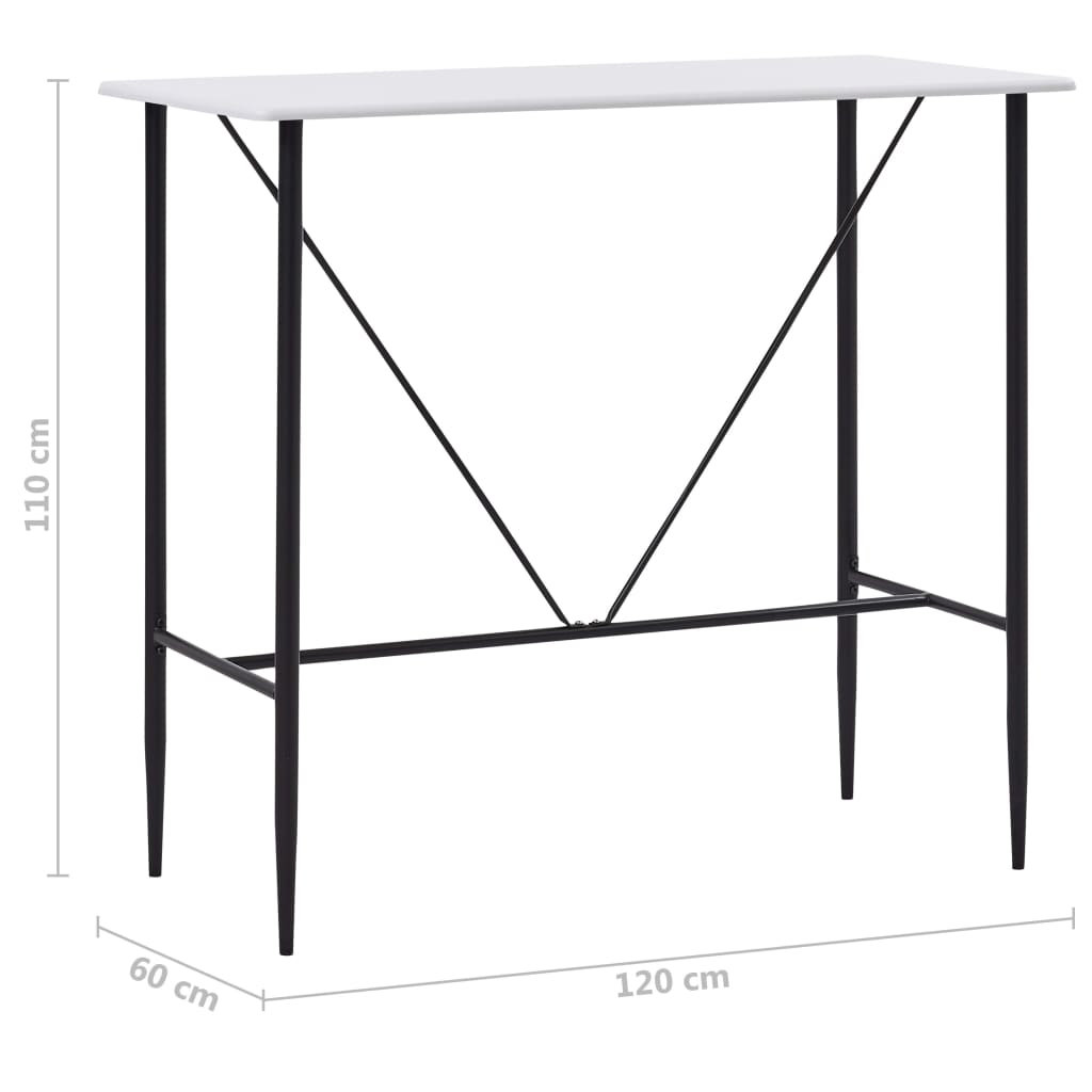 Barbord 120X60X110 Cm Mdf