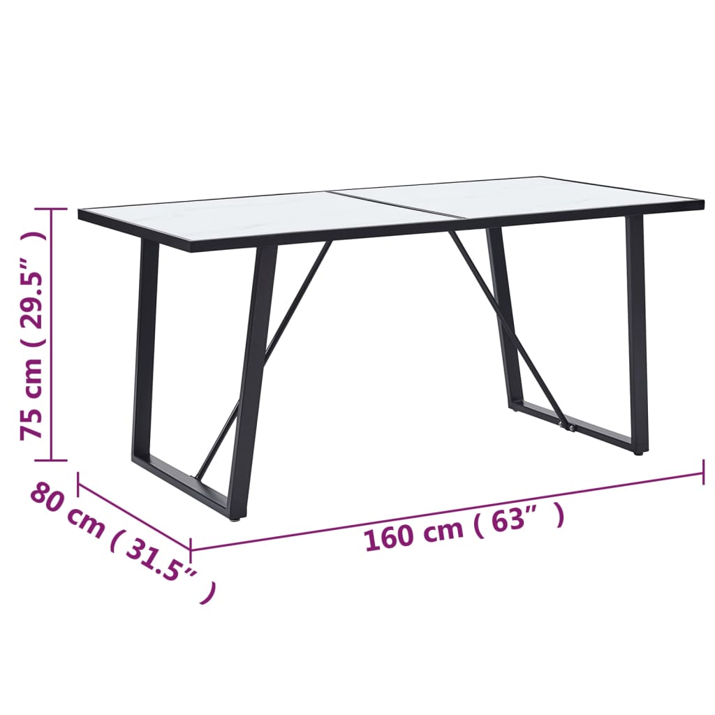 Matbord Härdat Glas
