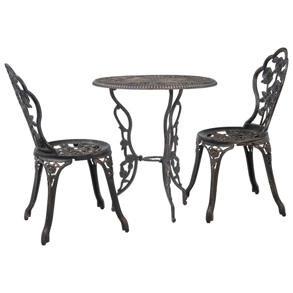Caféset 3 Delar Gjuten Aluminium