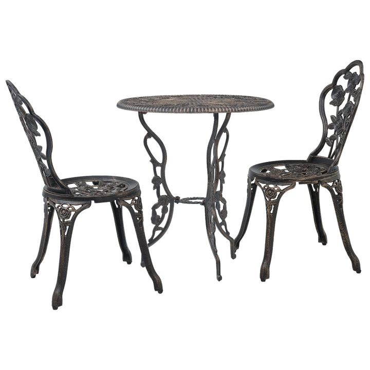 Caféset 3 Delar Gjuten Aluminium
