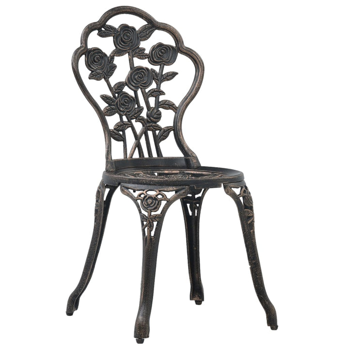 Caféstolar 2 St Gjuten Aluminium