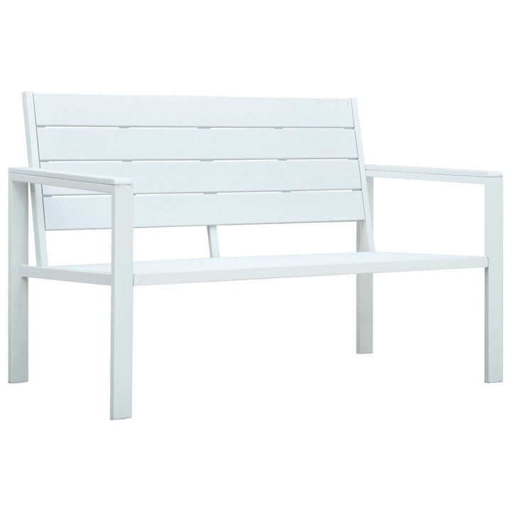 Trädgårdsbänk 120 Cm Hdpe Träutseende