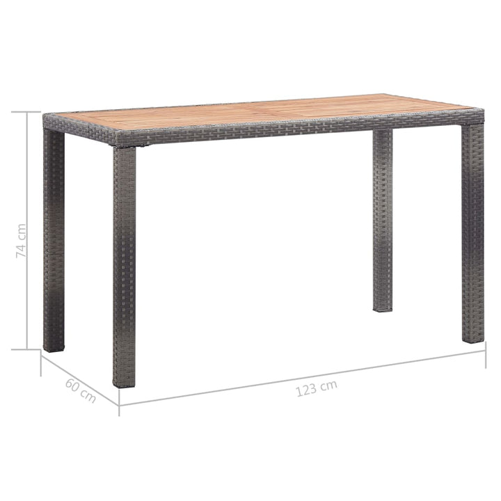 Trädgårdsbord Massivt Akaciaträ