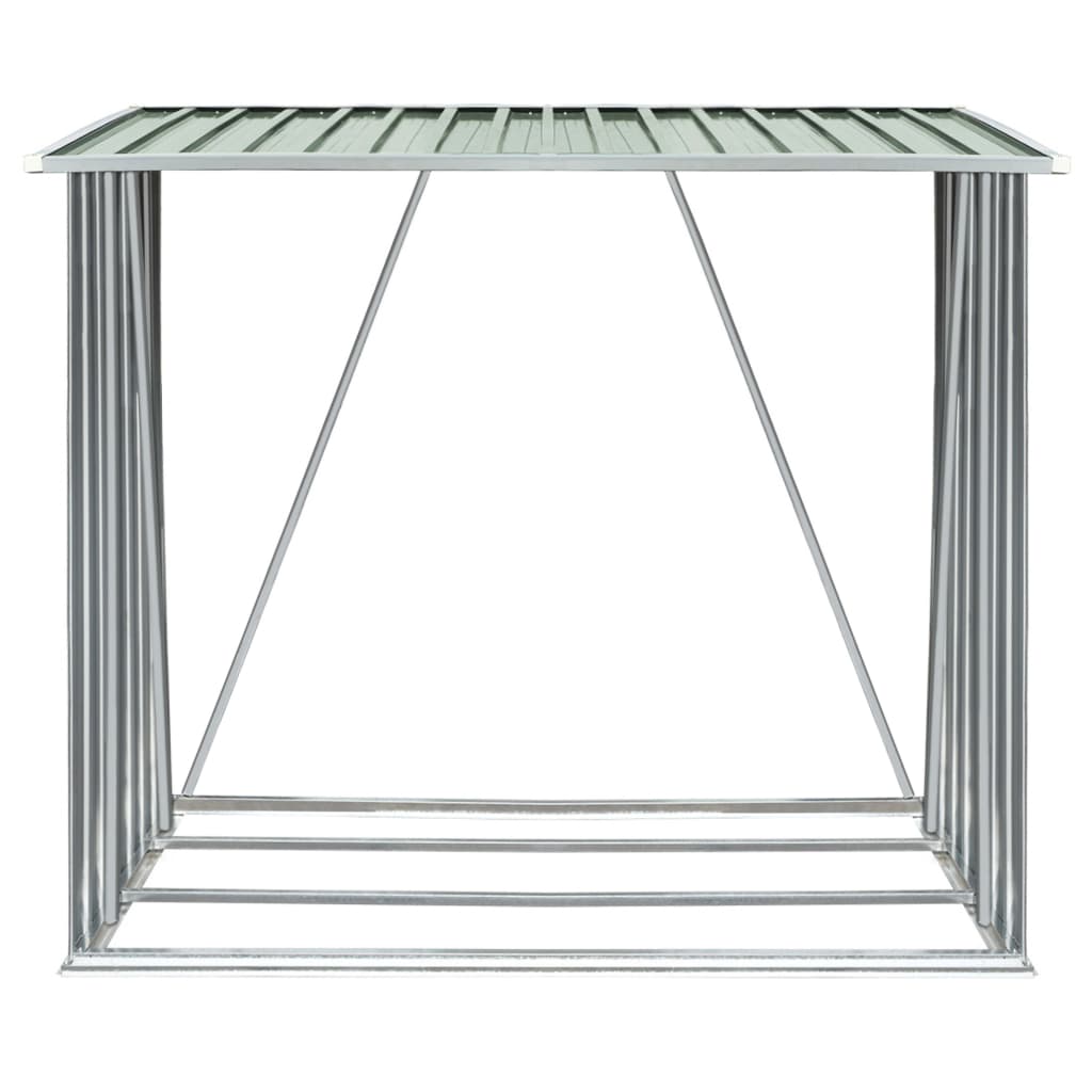 Vedskjul Galvaniserat Stål 163X83X154 Cm