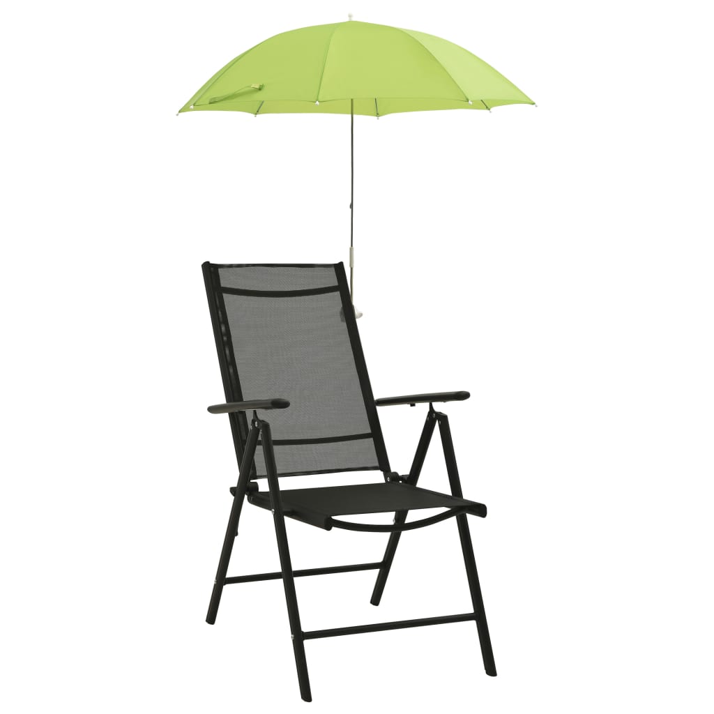 Parasoll Till Campingstol 2 St Grön 105 Cm