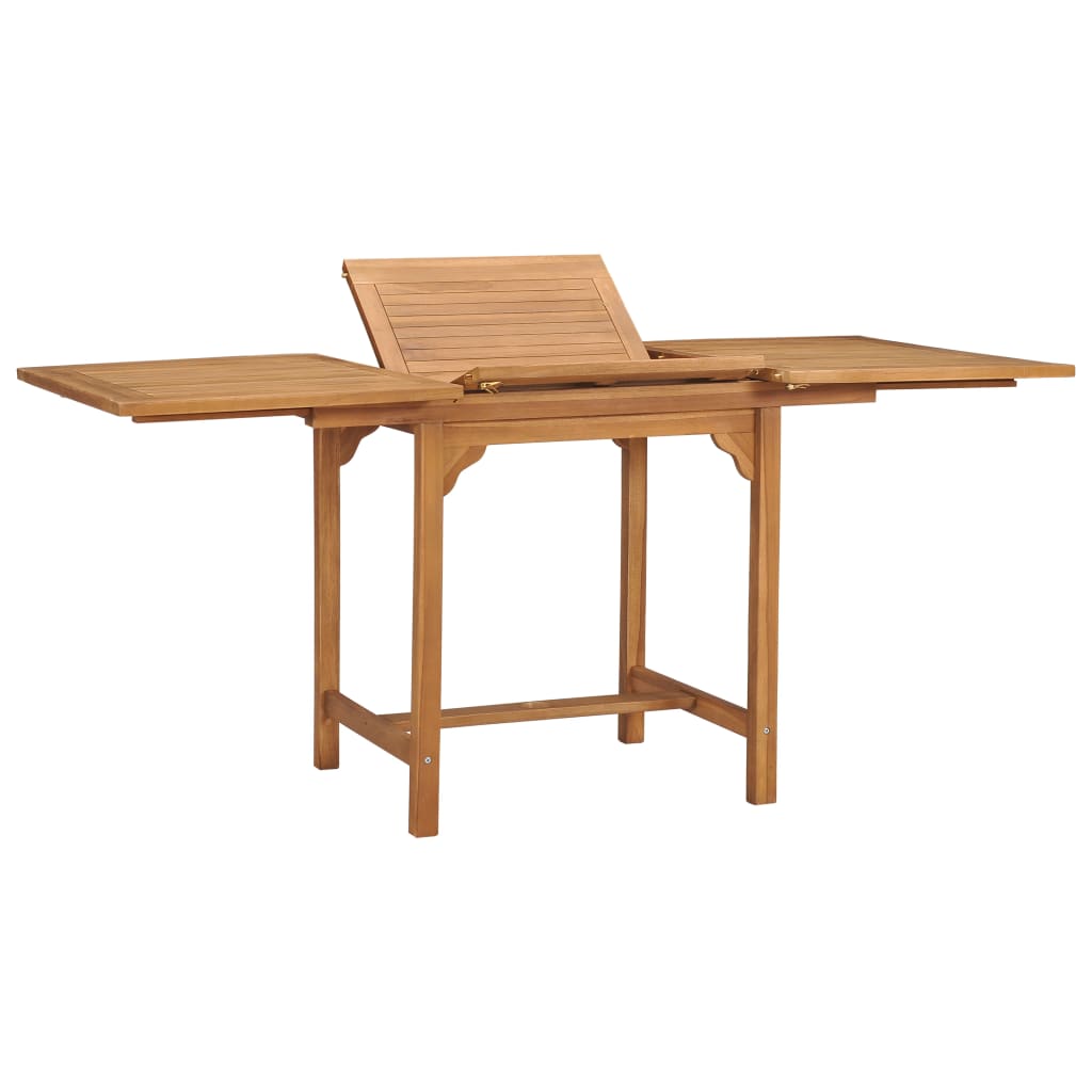 Trädgårdsbord Utdragbart (110-160)X80X75Cm Massiv Teak