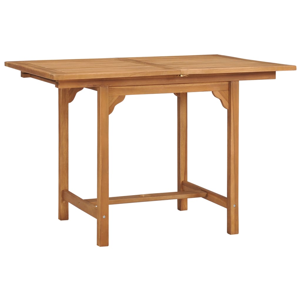 Trädgårdsbord Utdragbart (110-160)X80X75Cm Massiv Teak