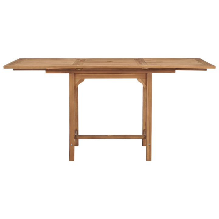 Trädgårdsbord Utdragbart (110-160)X80X75Cm Massiv Teak