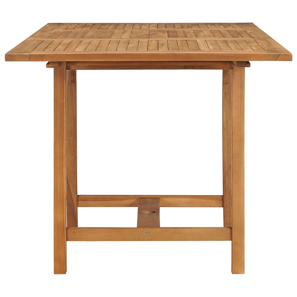 Trädgårdsbord Utdragbart (110-160)X80X75Cm Massiv Teak
