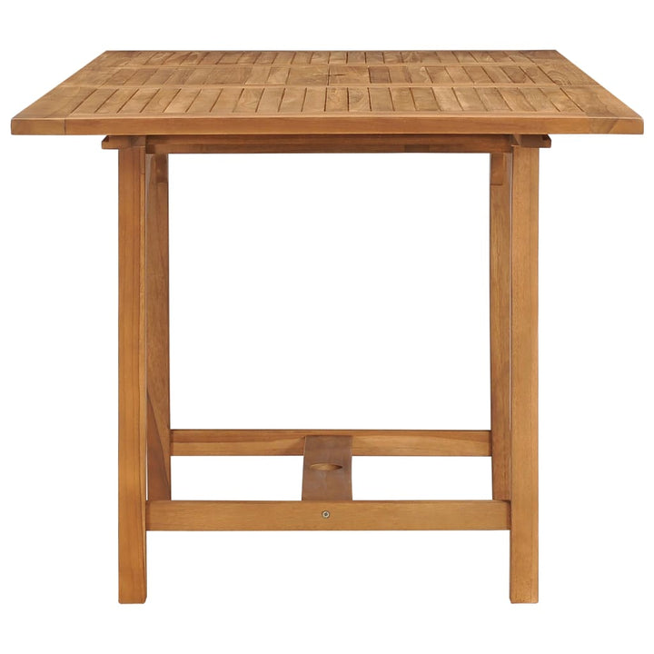Trädgårdsbord Utdragbart (110-160)X80X75Cm Massiv Teak