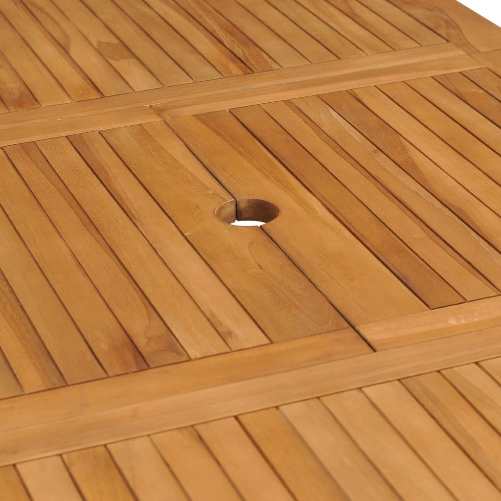 Trädgårdsbord Utdragbart (110-160)X80X75Cm Massiv Teak