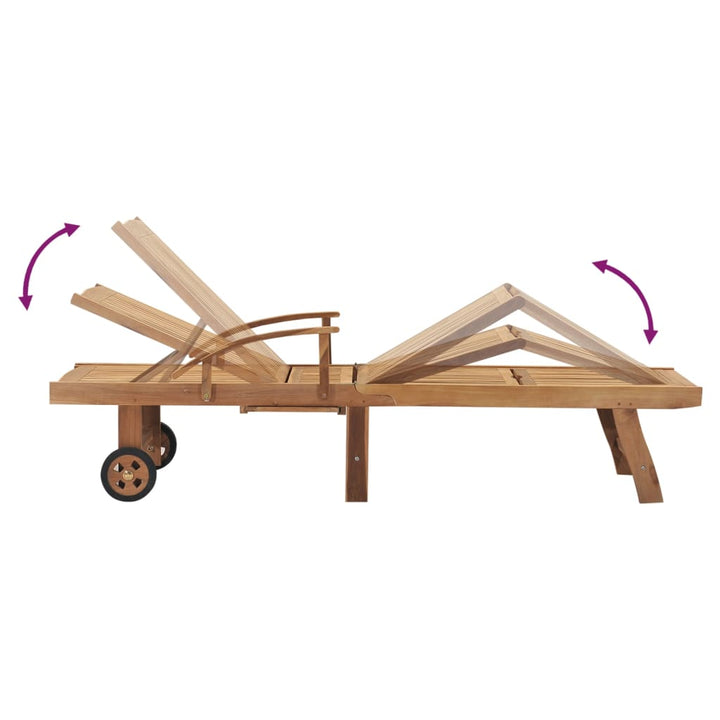 Solsäng Massiv Teak