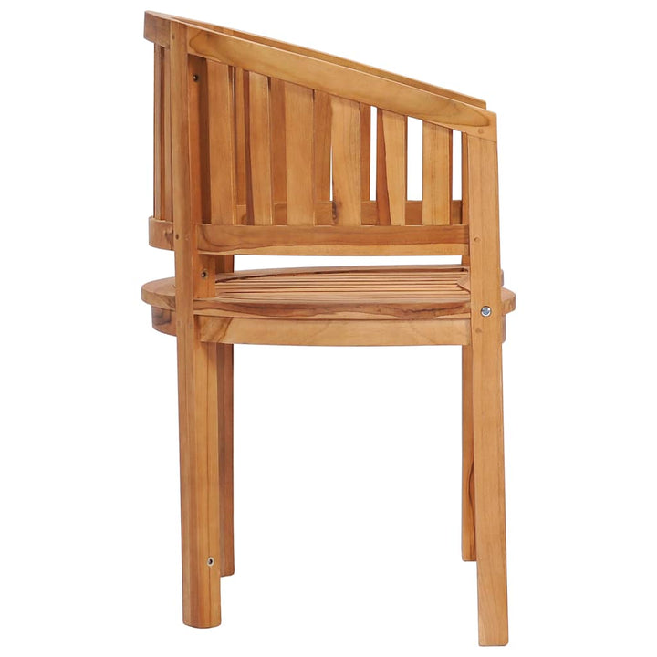 Bananstol Massiv Teak
