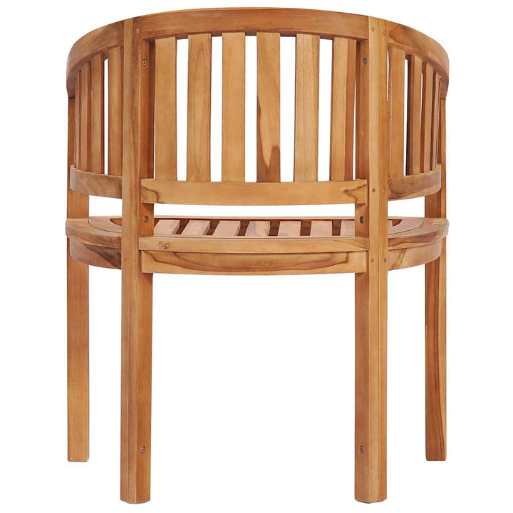 Bananstol Massiv Teak